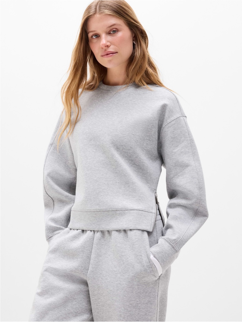 Athleta Form Knit Crew Sweatshirt